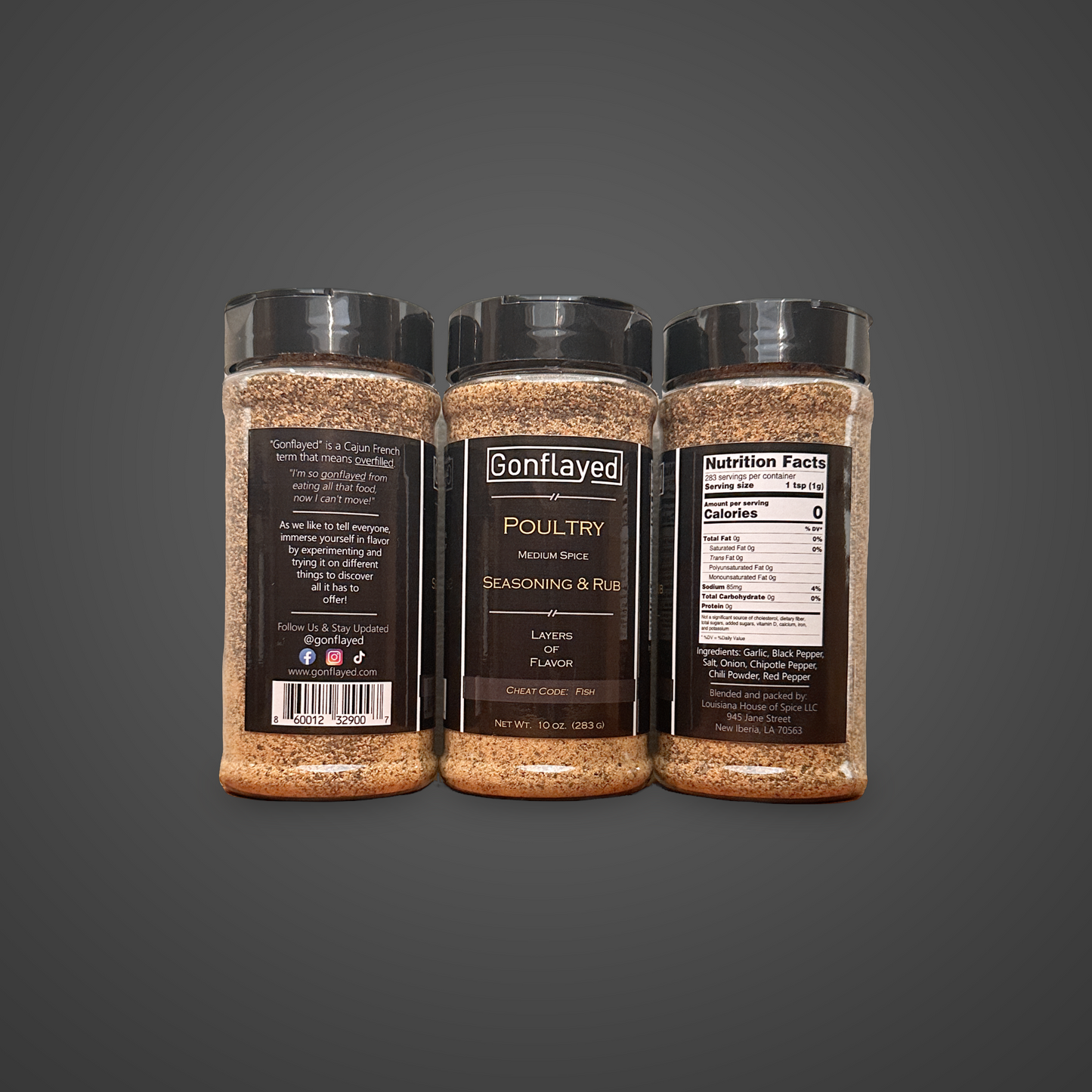 Gonflayed Trio Pack (Poultry, S.P.O.G., Steak)